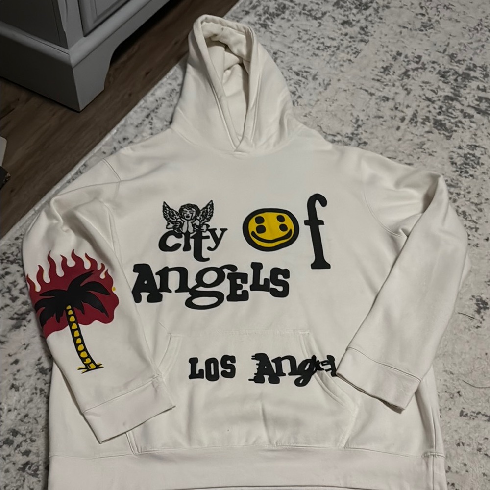 PacSun Cream Hoodie with Graphic Design